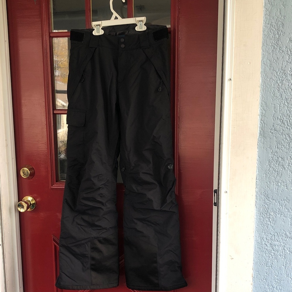 Eastern Mountain Sports Black Cargo Snow Pants